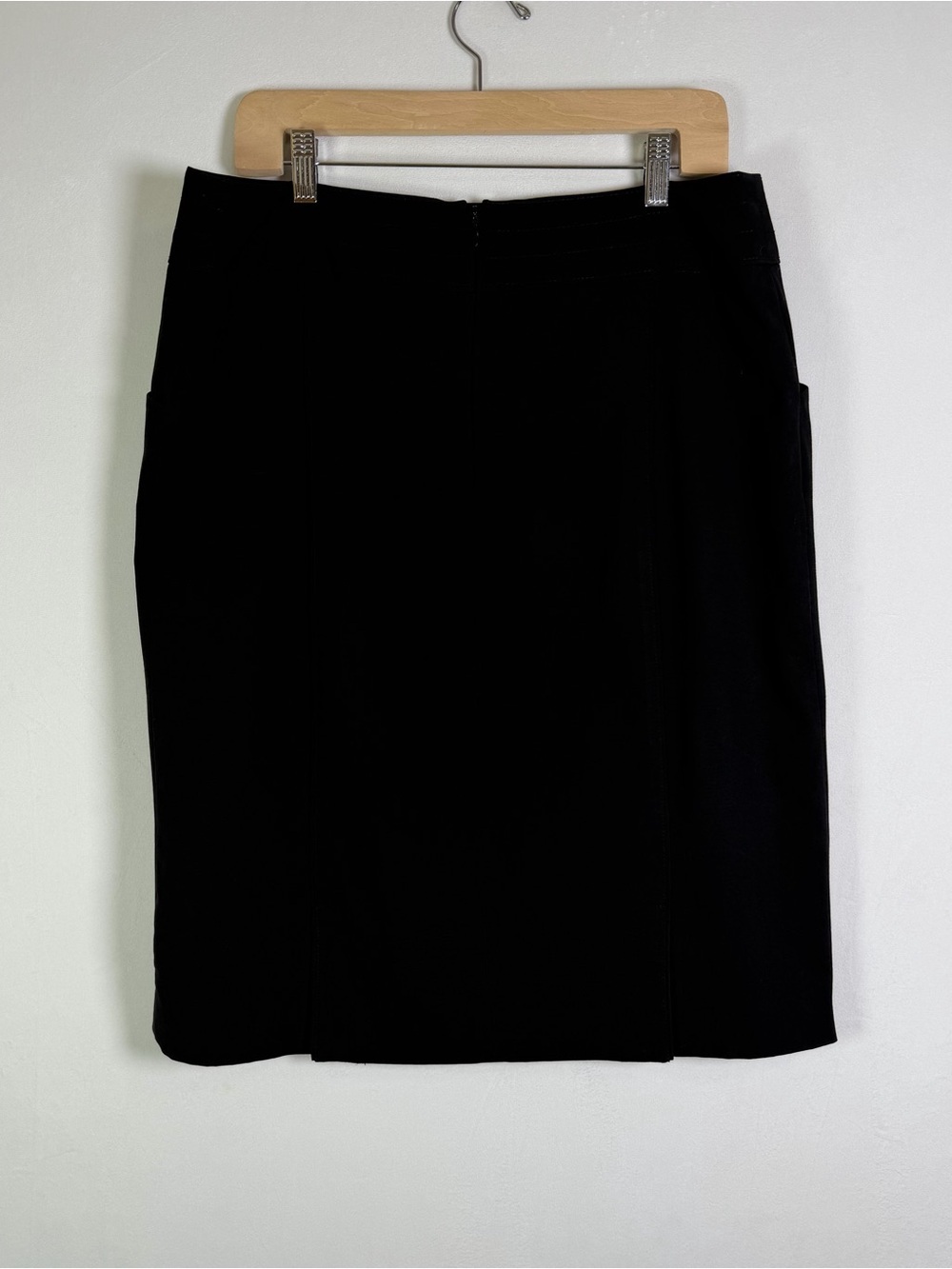 Mossimo Stretch Women’s Black Pencil Skirt Size 14 Career Office Business Casual - Picture 5 of 8